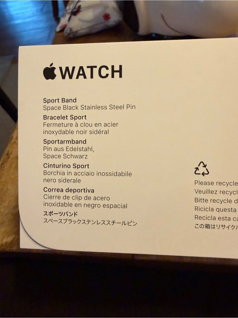 Apple Black Sport Band for Apple Watch 10- Deep Black
